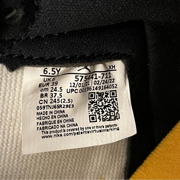 Nike Air Jordan 1 Retro High OG ‘Taxi’ GS Size 6.5Y 575441-711 - Picture 13 of 13